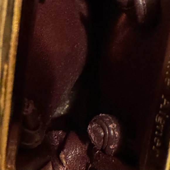 Etienne Aigner Mini Handbag Coin Purse Brown - Picture 6 of 10